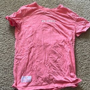 NWOT breast cancer awareness pink t shirt Dutch Bros